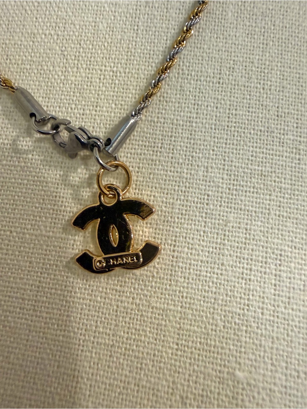 Authentic CHANEL Gold Tone Coin Pendant Necklace - Picture 5 of 5